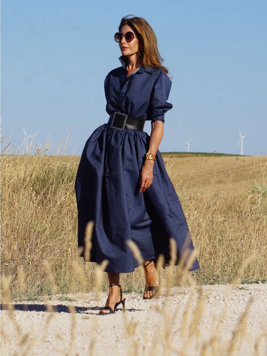marielle almelo Dresses & Skirts - MARIELLE The Penelope Jeans Denim Dress One Size NWT